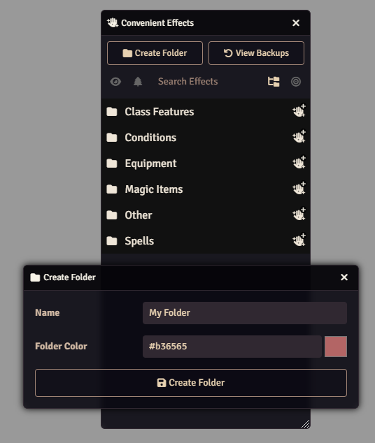 Creating Folders